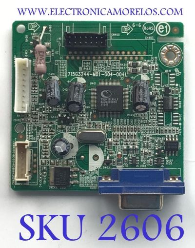 MAIN PARA MONITOR HP / NUMERO DE PARTE GJACBAE009 / 715G3244-M01-004-004L / MODELO HP 17" W1707